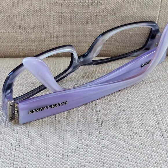 RL Ralph Lauren Women Glasses Frame Lilac/Black Eyeglasses RL6018 Made in Italy - Picture 6 of 12